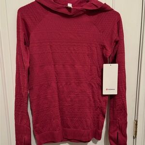 Rest Less Hoodie Lululemon women’s size 8 berry color NWT